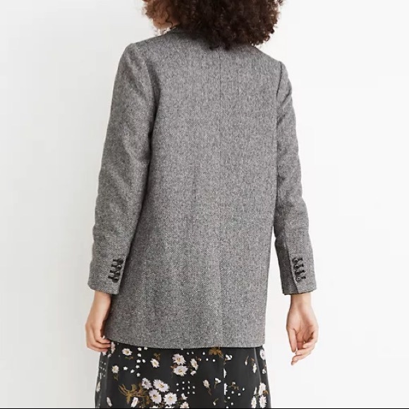 Madewell Larsen Blazer in Herringbone - Picture 3 of 9